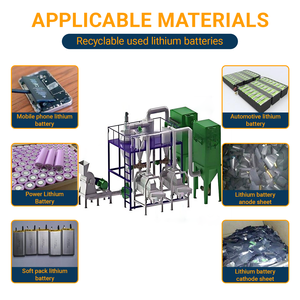 Línea de producción de reciclaje de batería de litio de 300 Kg/H Máquina de reciclaje de residuos E - Product Image 2