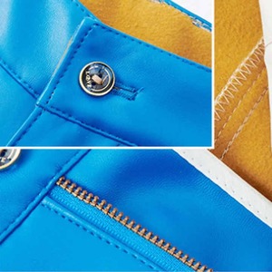 Pantalon en cuir pour homme, léger, respirant, design unique, taille haute, coupe droite, couleurs attrayantes, prix d'usine en ligne - Product Image 5