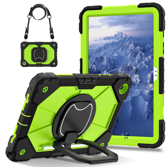 Tablet Case Cover Rugged Shockproof PC Silicone Shell with Hand Strap for Samsung Galaxy Tab A11 Plus A9 Plus 11 Inch