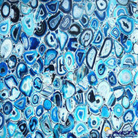 Dalle d'agate de haute qualité, pierre bleue pour la décoration des murs et des sols, pierre naturelle avec décoration murale extérieure