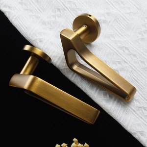 Poignée de porte design moderne pour portes intérieures et principales, poignée décorative élégante pour armoires et placards de maison et de bureau - Product Image 4