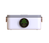 Boîte à lunch rechargeable en acier inoxydable de vente chaude chauffage électrique portable USB pour une utilisation en voiture chauffe-aliments automatique sans fil pour