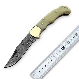 Custom Handmade Stainless Steel Hunting <b>Knife</b> with Serrated Edge Camel <b>Bone</b> <b>Handle</b> 3-Year Warranty Industrial Grade OEM Services - Product Image 2
