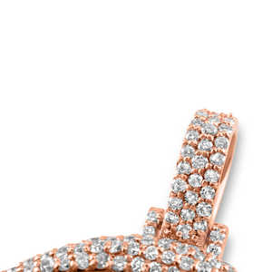 Venta caliente Plata de Ley 925 Hip Hop Colgante Totalmente Redondo Brillante Baguette Corte Moissanite Diamante VVS Claridad en Oro - Product Image 4