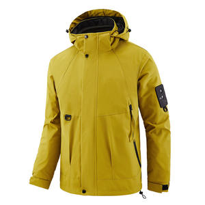 Veste d'extérieur OEM avec logo personnalisé, broderie imprimée, pour hommes et femmes en automne et en hiver, grande veste coupe-vent ample - Product Image 1