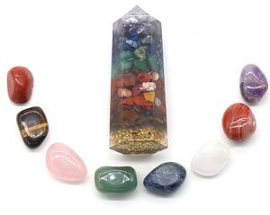 Cristaux Chakra Pierres de Guérison Ensemble Cristaux pour la Méditation Boîte Cadeau de Guérison par Alif cristal et agate - Product Image 2