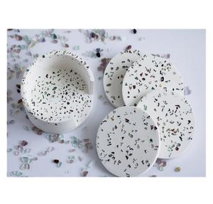 Ensemble de 4 sous-verres de bar Boho Home Decor nice Colour Absorbent Minimalist Wooden With Colors Drink Coaster - Product Image 5