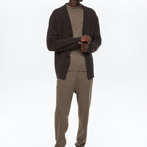 Pantalon de survêtement slim de couleur vierge pour hommes avec logo personnalisé pour l'hiver - Product Image 1