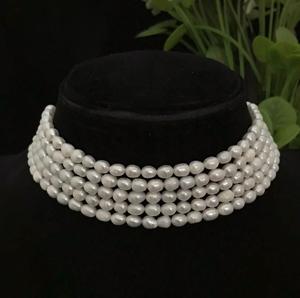 Conjunto de Gargantilla de Perlas Auténticas de la Mejor Calidad, Estilo Antiguo, para Fiestas y Eventos, Colección de Joyería para Bodas para Mujeres y Niñas - Product Image 2