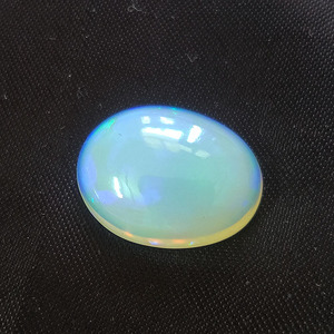 Opale éthiopienne naturelle 16.5x13mm, cabochon ovale 7.45 cds, cabine en opale véritable pour bijoux plein de feu, cabine ovale en opale blanche avec pierres précieuses - Product Image 2