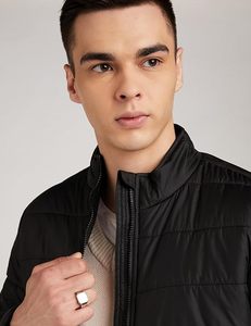 Wholesale Outdoor Light Warm Duck <b>Feather</b> Custom Logo Nylon Black colour Winter Bubble Puff Filled <b>Down</b> Puffer Jackets for Men's - Product Image 5