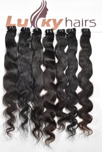 มัดผมมนุษย์บริสุทธิ์จากธรรมชาติที่ยังไม่ผ่านการทำสีธรรมชาติผมชาวอินเดียแบบเป็นลอน - Product Image 4