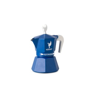 100% ý alfonsina màu xanh cảm ứng cà phê Moka nồi nhôm espresso maker nhựa xử lý 3 ly công cụ nhà bếp phụ kiện - Product Image 2