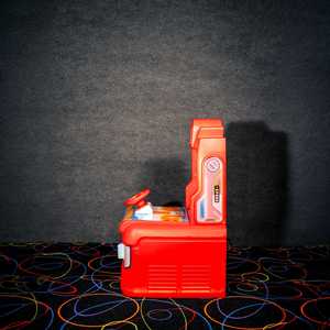 Máquina de Carreras de Autos de Plástico Roja que Funciona con Monedas, Super Ranger - Product Image 3