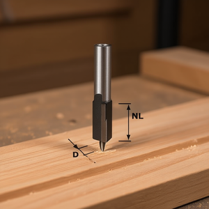 Fraise à rainurer Festool HW S12 à pointe en carbure - Product Image 3