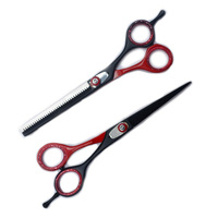 Ciseaux de coiffeur japonais en acier inoxydable de 6.25 pouces-Ensemble de ciseaux de coiffure professionnels avec lames super tranchantes personnalisées