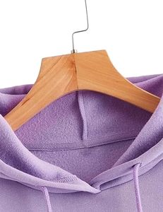 Venta al por mayor de las mujeres de invierno en blanco de algodón polar con capucha de los hombres Casual de algodón personalizado con capucha de alta calidad sudaderas con capucha de algodón para las mujeres - Product Image 5