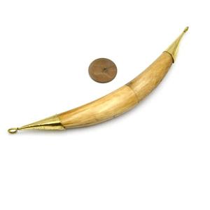 Collier pendentif en os classique unisexe fait à la main breloques en os pour les fêtes BY HF CRAFTS - Product Image 4