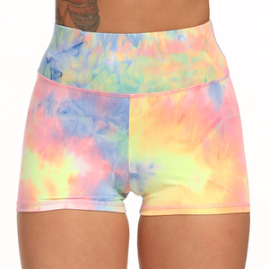 Shorts Deportivos de Verano sin Costuras al por Mayor, Tie Dye, con Efecto Push-Up, Cintura Alta Elástica, para Yoga, Gimnasio, Fitness, Ciclismo - Product Image 6