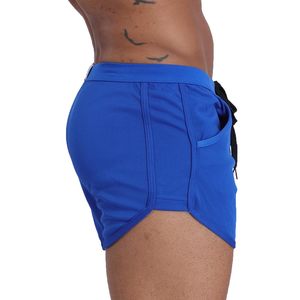 Pantalones Cortos Deportivos para Hombre, Transpirables, de Secado Rápido, Ligeros, Elásticos, de Poliéster/Algodón, con Cierre de Cordón y Bolsillo Lateral, para Gimnasio - Product Image 4
