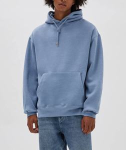 2024 Unisex 500gsm algodón Boxy Hoodie peso pesado Oversize sudadera manga larga logotipo personalizado impresión francés Terry Plain - Product Image 4