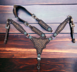 Cabecera de caballo de cuero Argentina hecha a mano con diseño antiguo - Product Image 2