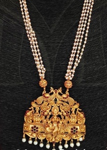 ชุดสร้อยคอเจ้าสาว Royal kundan ด้วยหินสีแดงและสีขาวสำหรับผู้หญิงชุดตกแต่งสีทองสูงเหมาะสำหรับงานปาร์ตี้ - Product Image 2
