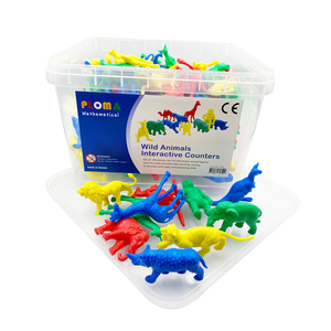 120ชิ้นเคาน์เตอร์สัตว์ป่าเพื่อช่วยด้านคณิตศาสตร์ - Product Image 1