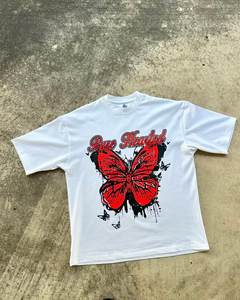 เสื้อยืดแฟชั่นกลางแจ้งลายพิมพ์ใหม่ แขนสั้น ทรงหลวม สวมใส่สบาย ไซส์ใหญ่ ผ้าฝ้าย 100% ระบายอากาศได้ดี ผ้าถัก - Product Image 5