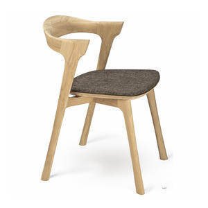 Silla de Comedor Moderna de Madera de Acacia y Tela para Hogar, Oficina, Bar, Hecha a Mano, Ecológica, Muebles de Interior para Dormitorio, Venta al por Mayor - Product Image 1