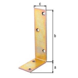 L150x75mm B.40mm Unequal Legs <b>Brackets</b> Pack of 20 - Product Image 3