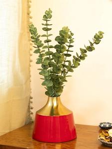 Vase décoratif en métal haut pour des compositions florales élégantes et une décoration d'intérieur haut de gamme - Product Image 2