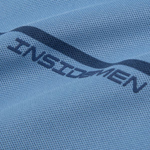 Top vendeur hommes Insidemen IPS076S3 Smart décontracté à manches courtes pour chemise en toile 95% Polyester 5% Spandex prix chaud - Product Image 6