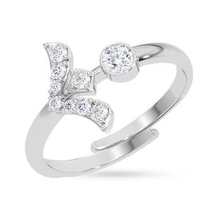 Anillos de Plata de Ley 925 de Primera Calidad para Mujer, Chapados en Rodio con Diamantes o Circonitas, Diseño Numérico, Joyería para Hombre - Product Image 1