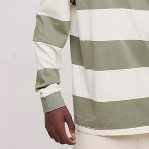 Nueva Llegada, Camisetas Polo de Rugby de Manga Larga para Hombre, Camiseta Polo de Algodón Vintage de Punto, Logotipo Bordado, Camiseta Polo de Rugby de Alta Calidad - Product Image 5