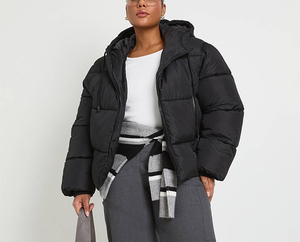 Chaqueta Acolchada Corta de Estilo Formal Aislada OEM para Mujer, Chaqueta de Invierno Reversible Informal Personalizada con Estampado 3D por Sublimación - Product Image 2