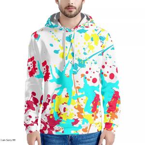 OEM High Quality Men's 100% <b>Polyester</b> <b>Hoodie</b> 3D Sublimation Print Design Long Sleeves Fleece Winter Hoodies for men - Product Image 6