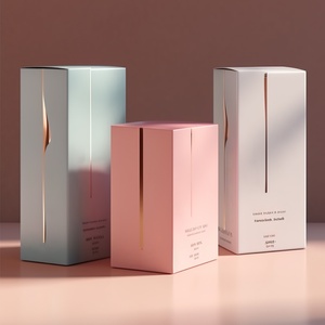 Nước Hoa Tái Chế Các Tông Giấy Bao Bì Hộp Pha Lê <span class=keywords><strong>Cube</strong></span> Sang Trọng Với Logo - Product Image 3