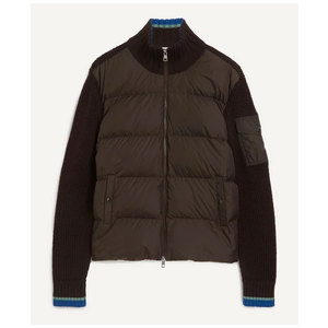 Chaqueta Cárdigan de Lona para Hombre, Invierno, Casual, con Relieve, Forro de Nailon Anti-UV, Cálida y Cómoda, Cierre de Cremallera con Logotipo Frontal - Product Image 1