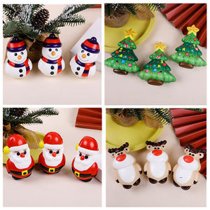 Mignon Père Noël Peluche Dessin Animé Forme Petite Lente Rising PU Mousse Squeeze <span class=keywords><strong>Balle</strong></span> <span class=keywords><strong>Anti</strong></span>-<span class=keywords><strong>Stress</strong></span> pour Noël - Product Image 6