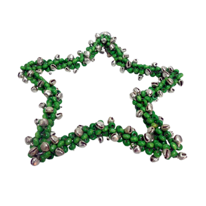 Étoile suspendue en fer/perles au design moderne Étoile murale nickelée de taille standard pour la décoration de Noël faite à la main - Product Image 4