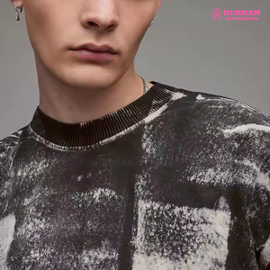 T-shirt Raglan Vintage Homme Oversize en Coton Lourd 100% Personnalisé avec Tissu Respirant Écologique - Product Image 4