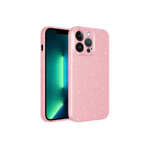 Funda de Silicona Rosa Brillante de Lujo para iPhone 12 Pro, 11 Pro, 7 Plus y 14 Plus con Protección para la Cámara - Product Image 1