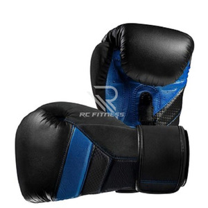 Gants de boxe noirs de haute qualité en gros, 12 oz, pour adultes, professionnels, à lacets, en cuir, avec logo personnalisé, gants de boxe noirs - Product Image 6
