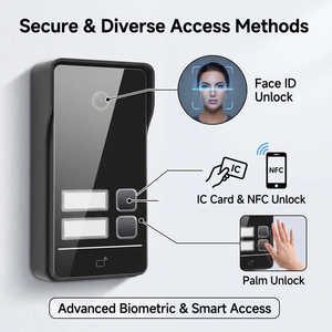 Système d'interphone vidéo Hiwink Smart <span class=keywords><strong>Home</strong></span> 2.5D en verre, 2 fils, contrôle à distance par application, étanche, prend en charge 4 caméras extérieures et 8 moniteurs - Product Image 5