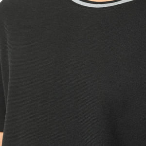 Proveedor directo de fábrica Camisetas de cuello redondo para hombres Venta al por mayor Streetwear Loose Fit Men Drop Shoulder T Shirt - Product Image 4