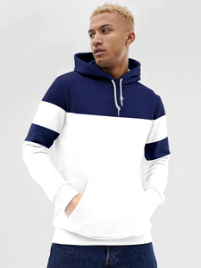 La mayoría de las tendencias personalizadas para hombre en blanco de alta calidad 3D en relieve/Logotipo de Deboss sudaderas térmicas bolsillo de canguro 500 Gsm pulóver hombres Sudadera con capucha - Product Image 2
