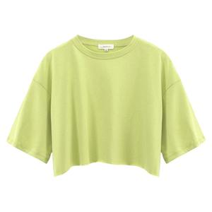 Crop Top Mujer 2022 Verano Algodón Suelto Casual Camiseta ajustada - Product Image 4