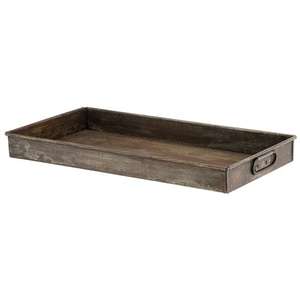 Bandeja de servicio de metal galvanizado con revestimiento negro Forma rectangular para bandejas de servicio de bebidas y aperitivos de Mesa para el hogar y el hotel - Product Image 3