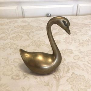 Antique Paire d'Oiseaux Or Sculpture Ensemble Fait Main En Laiton Antique Canard Figurine Décoratif Pièce Maîtresse Articles De Mariage Décors À La Maison - Product Image 5